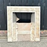 A George III cast iron fire insert