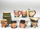 A collection of Toby jugs