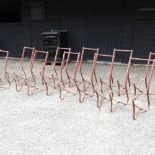 A set of iron chair frames