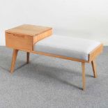 A modern side table/bench, from Made