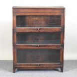 A Globe Wernicke style sectional oak bookcase