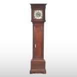 An 18th century long case clock