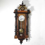 A 19th century Vienna style wall clock