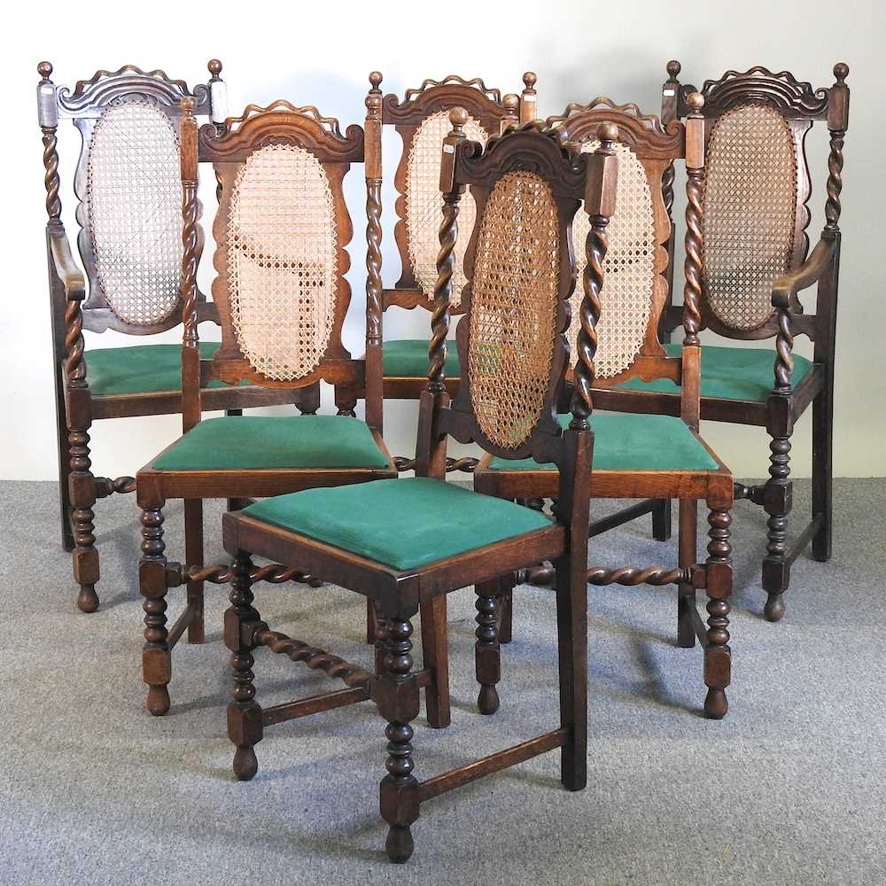 A set of dining chairs