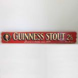 A Guinness stout sign