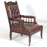 An Edwardian armchair