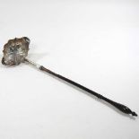 An 18th century silver toddy ladle