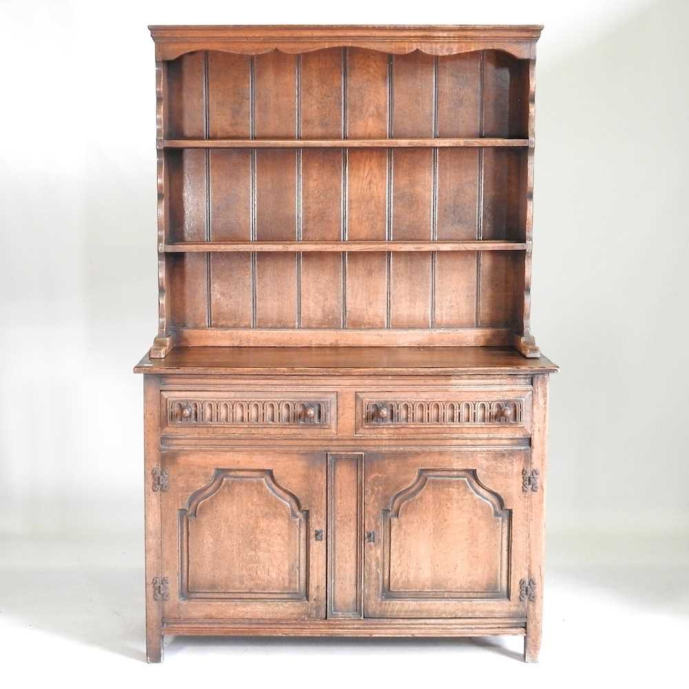 An oak dresser