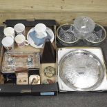 A collection of silver plate