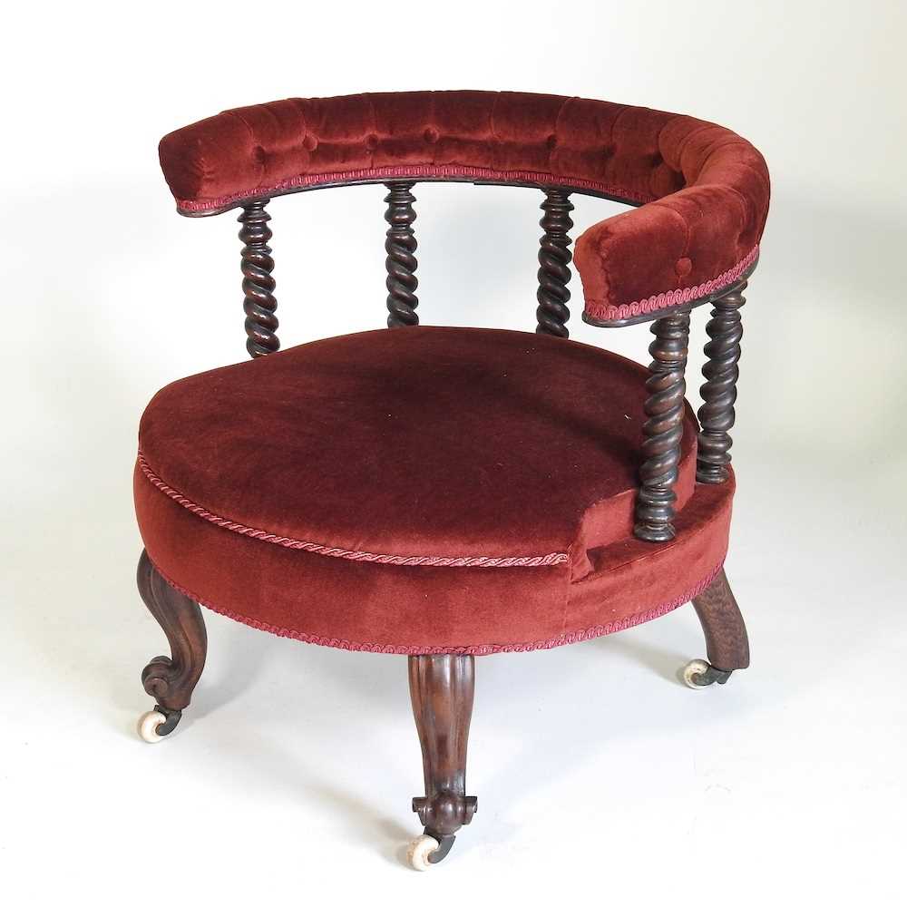 A Victorian armchair