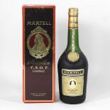 A bottle of Martell cognac