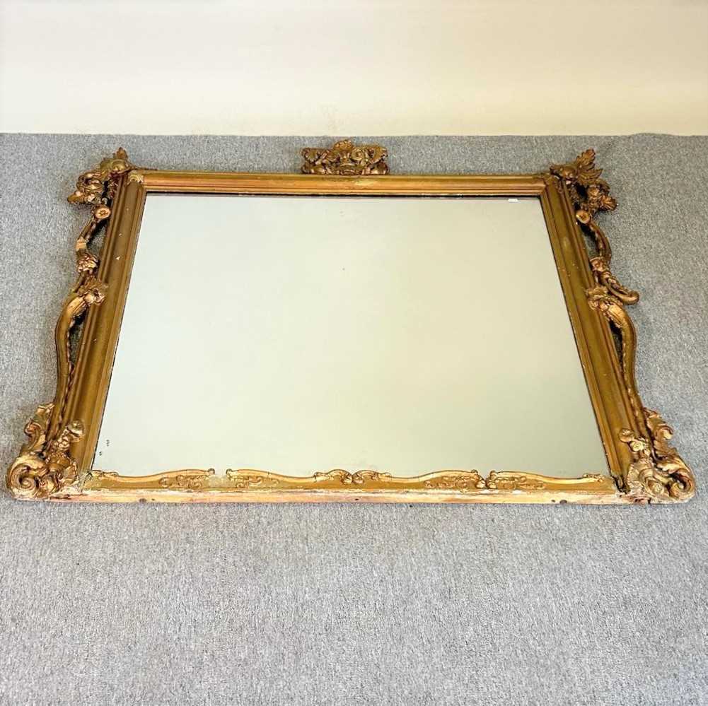 A 19th century gilt wall mirror
