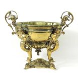 An ornate 19th century gilt bronze centrepiece