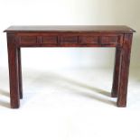 A hardwood side table