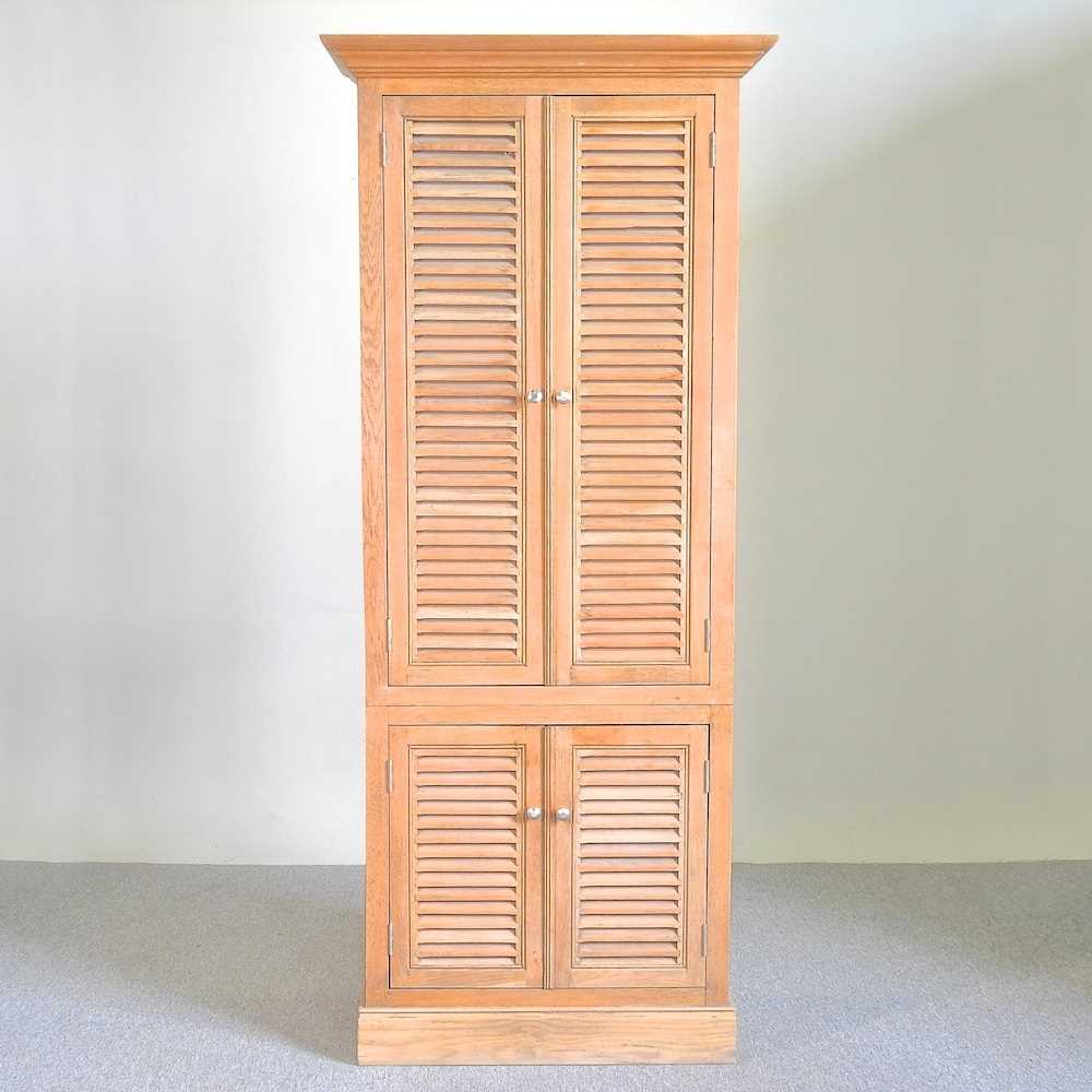 An oak cabinet