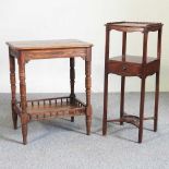 A George III night stand and table