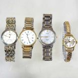 Four various dress watches