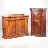 A Victorian chiffonier and cabinet