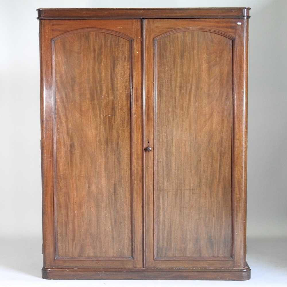 A Victorian double wardrobe