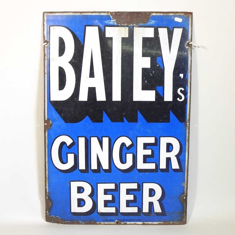 A vintage enamel sign