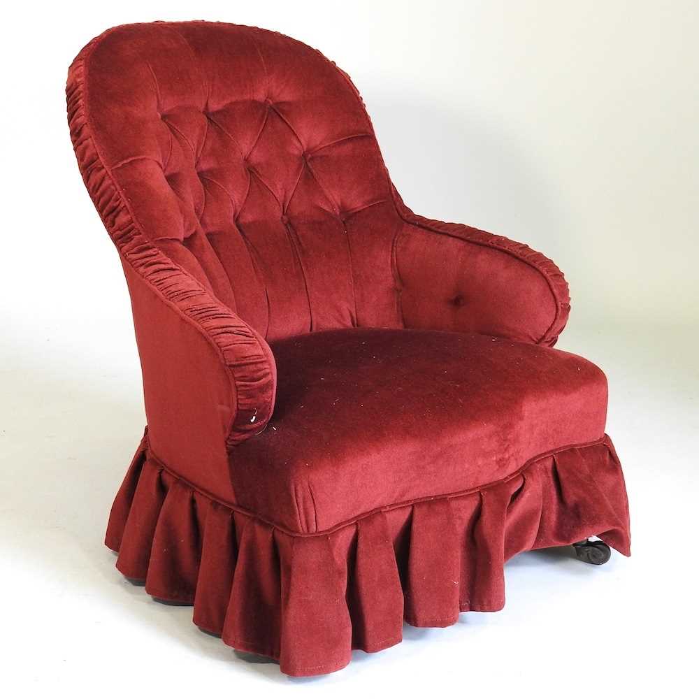 A Victorian armchair