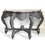 A 19th century Anglo-Indian table