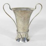 An Arts and Crafts silver vase