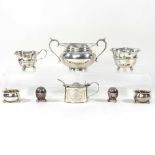 A collection of silver items