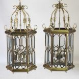 A pair of hanging lanterns