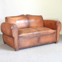 A 1930's French moustache sofa bed