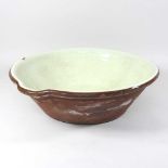 A 19th century dairy bowl