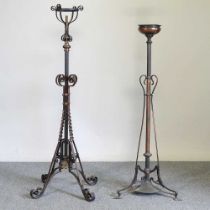 Two standard lamps