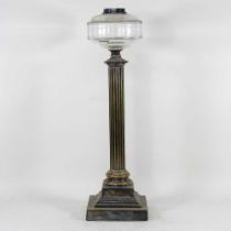 A 19th century oil lamp