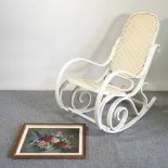 A Thonet style rocking chair