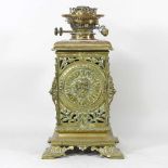 A brass patent oil lamp base