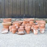 Various terracotta pots
