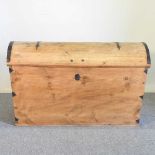 An antique pine trunk