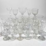 A collection of 19th century glasses