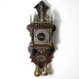 A Dutch brass clock