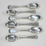A collection of silver teaspoons