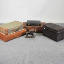 A collection of vintage cases