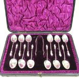 A set of Victorian silver spoons