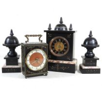 Two mantel clocks