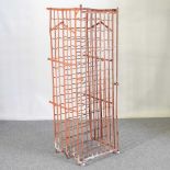 A French metal wine rack