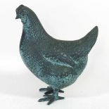 A bronze hen