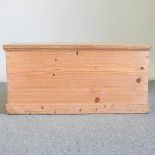 A pine blanket box