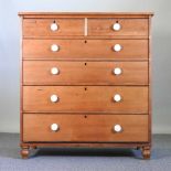 A Victorian pine chest