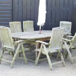 A Winchester teak garden set