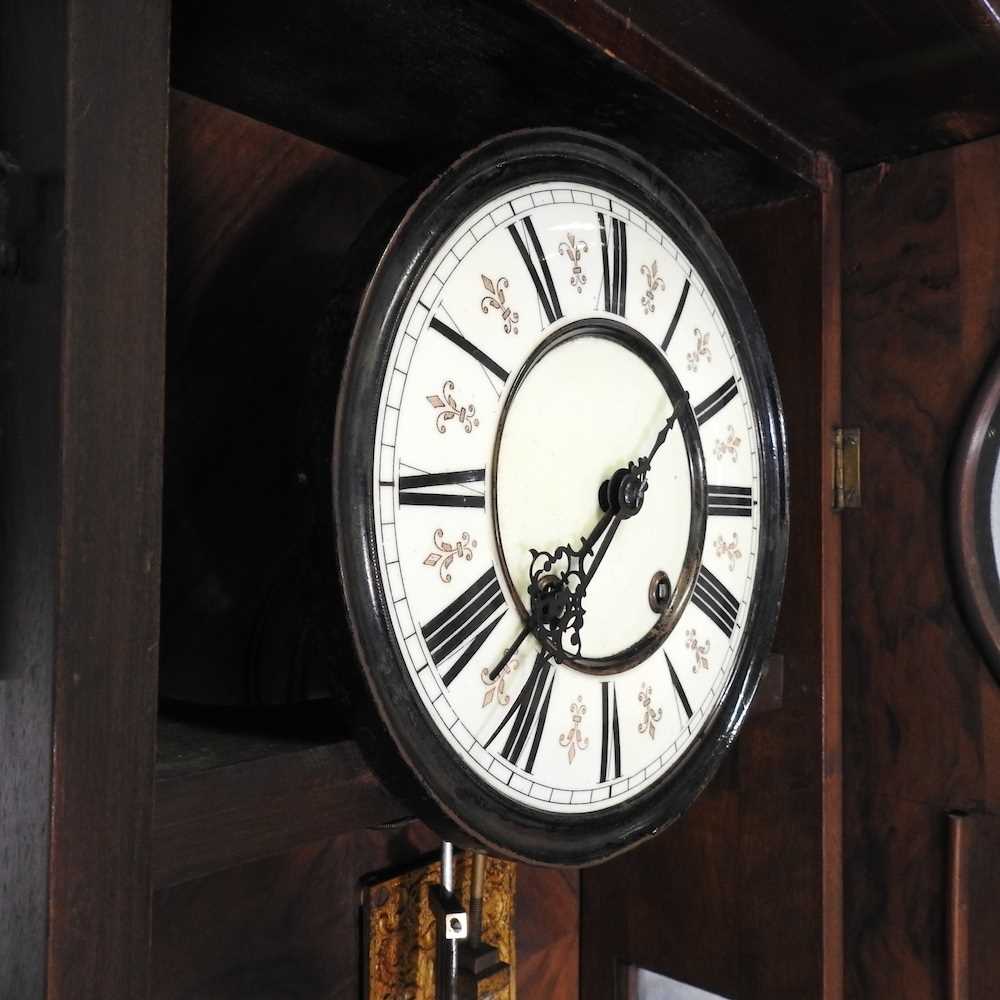 A 19th century wall clock - Image 4 of 5