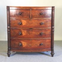 A 19th century bow front chest